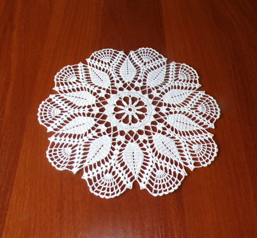 Dečka kulatá 28 cm bílá - Milena