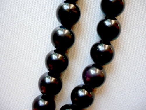 Vrt. korálky 10 mm - obsidián duhový, 1 ks