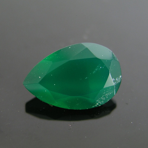 Zelený chalcedon-achát, přírodní barva!, 15x10 mm