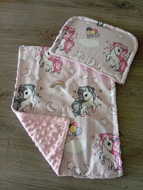 Souprava do kočárku pro panenky "konici "
