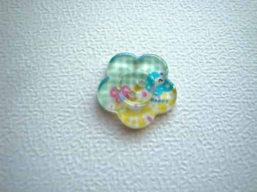 Plastový knoflík květ 25 mm (1ks)