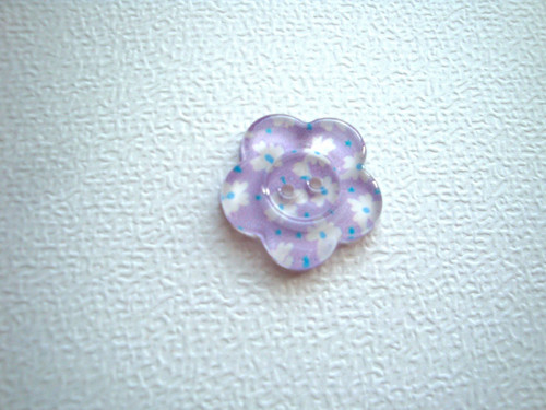 Plastový knoflík květ 25 mm (1ks)