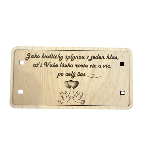 Originální svatební přání na peníze