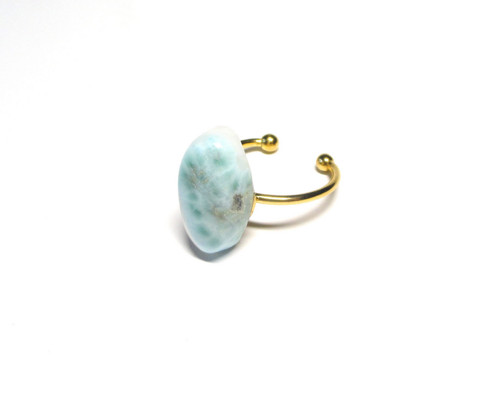 Larimar kapka, prsten chirurgická ocel