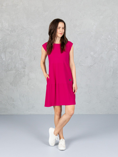 Drexiss dámské letní šaty SOFIE SILK REALLY PINK