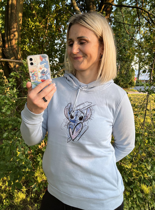 Dámská mikina s kapucí „Stitch“