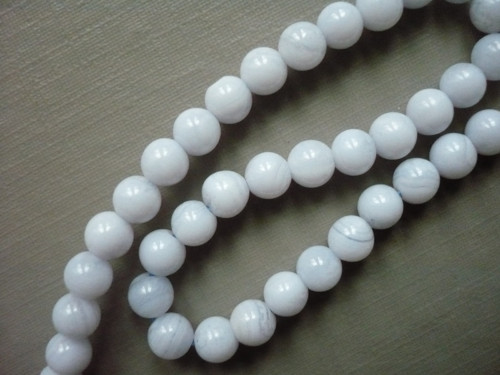 Vrt. korálky 4,6 mm - chalcedon, 10 ks