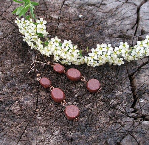 Kolekce Flowering wood ..... CC. náušnice