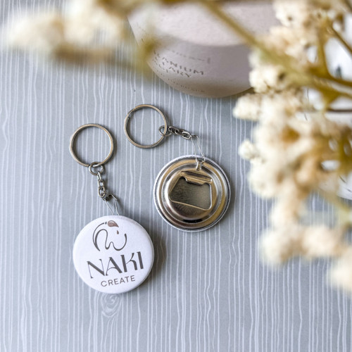 Klíčenka s otvírákem a vlastním potiskem – 44 mm