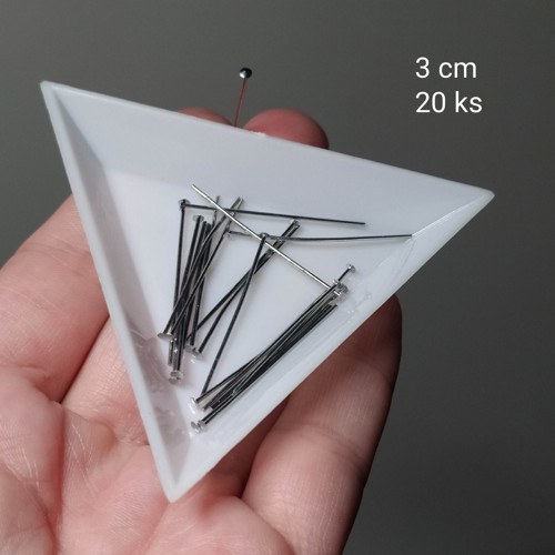 Ketlovací nýt PLATINA 30mm zakulacená hlava - 20ks