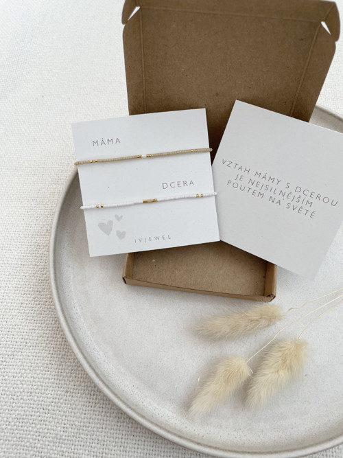 Set Miyuki náramků Máma•Dcera