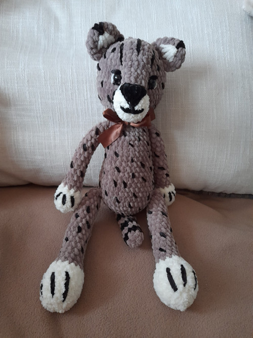 Hračka pletená Gepard