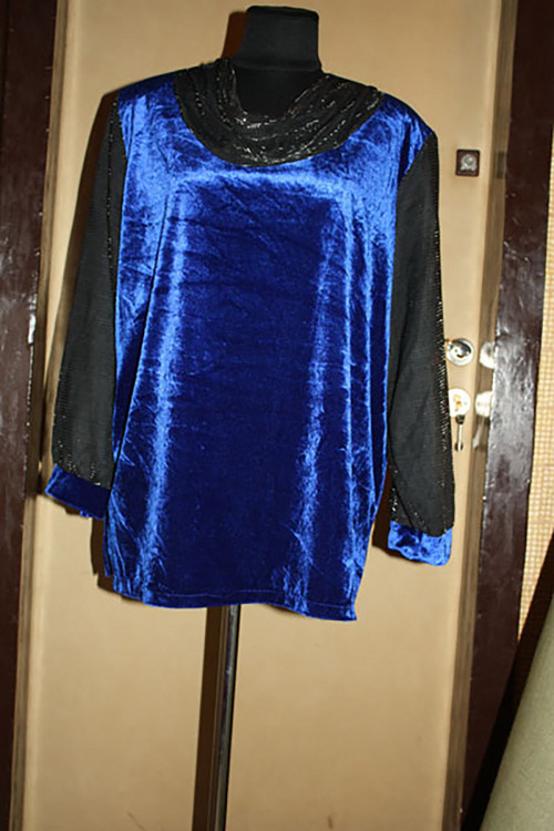 Halenka sametová, vel.XXL-XXXL
