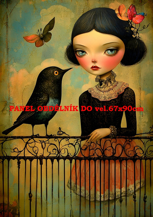 Bavlněný panel - varianty velikostí / 11x15 cm