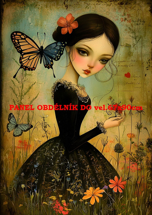 Bavlněný panel - varianty velikostí / 11x15 cm