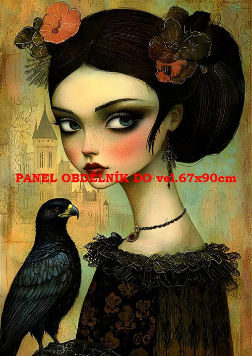 Bavlněný panel - varianty velikostí / 11x15 cm
