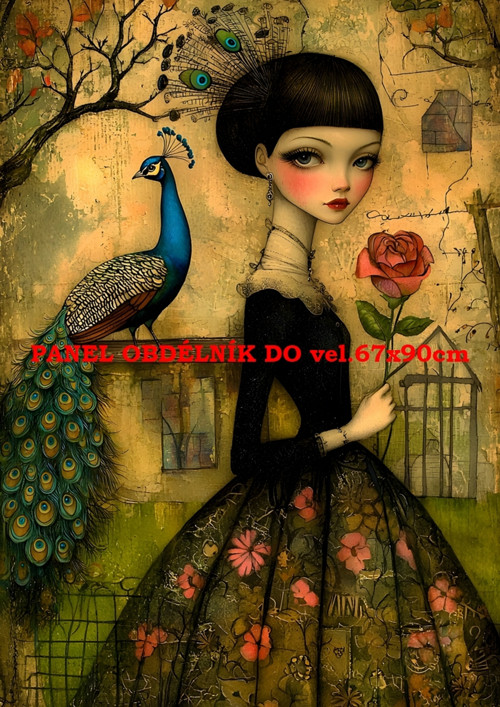 Bavlněný panel - varianty velikostí / 11x15 cm