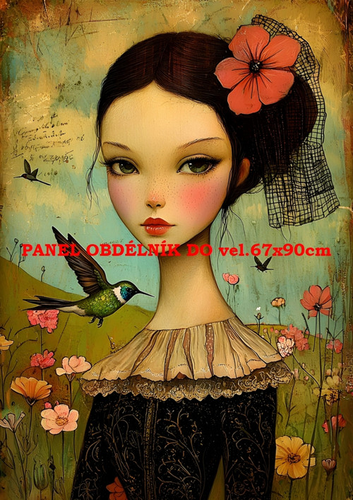 Bavlněný panel - varianty velikostí / 11x15 cm