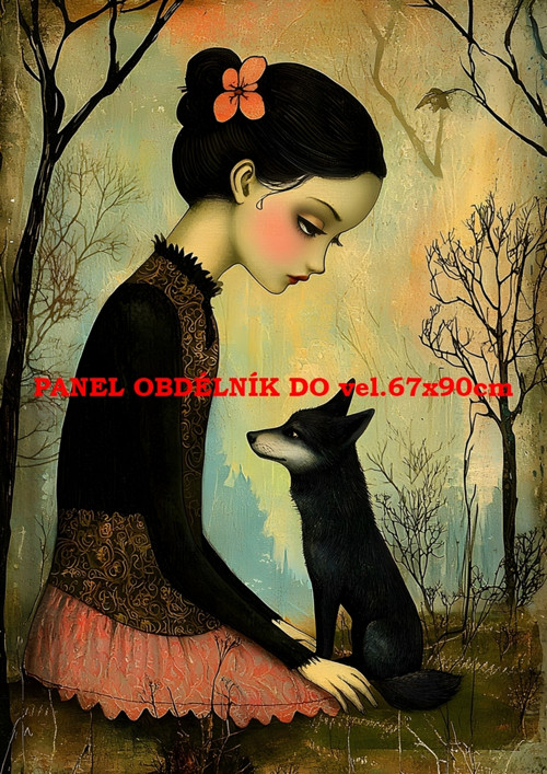 Bavlněný panel - varianty velikostí / 11x15 cm