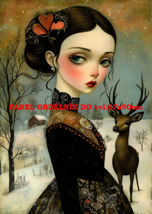 Bavlněný panel - varianty velikostí / 11x15 cm