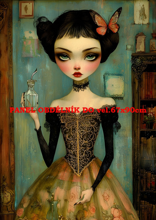 Bavlněný panel - varianty velikostí / 11x15 cm