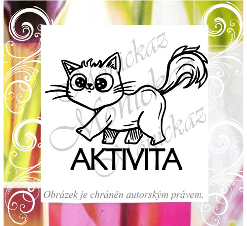 Aktivita kočka 1703. Razítko.