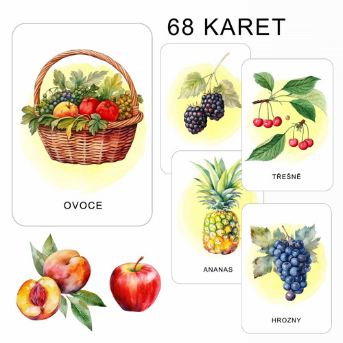 OVOCE - 68 demonstračních karet v PDF