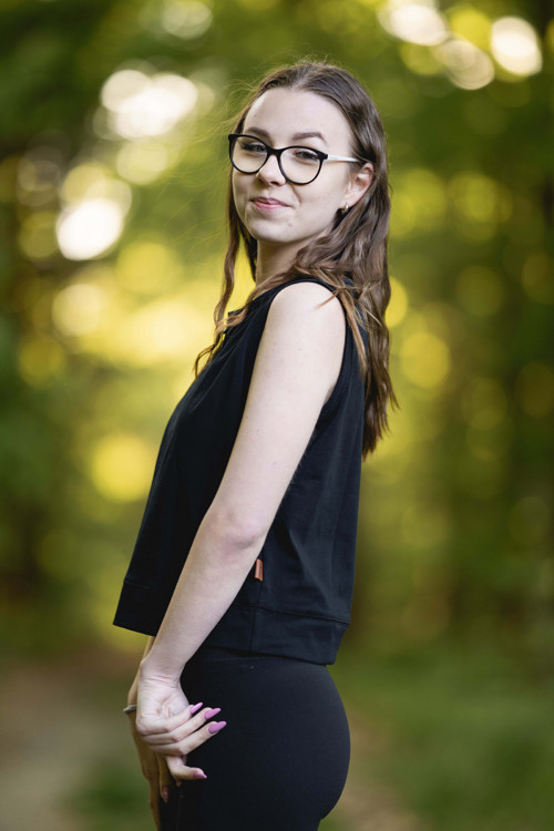 Tílko CROP černé