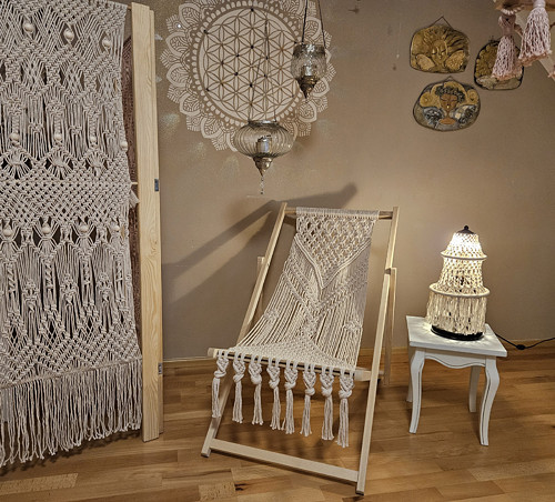 Macramé LEHÁTKO LENY bez područek