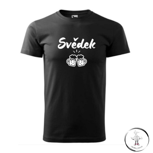 Černé tričko Svědek