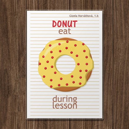 Linkovaná podložka donut - citronový