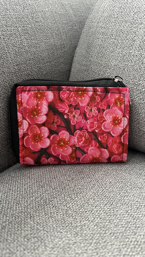 Malá peněženka na zip - sakura
