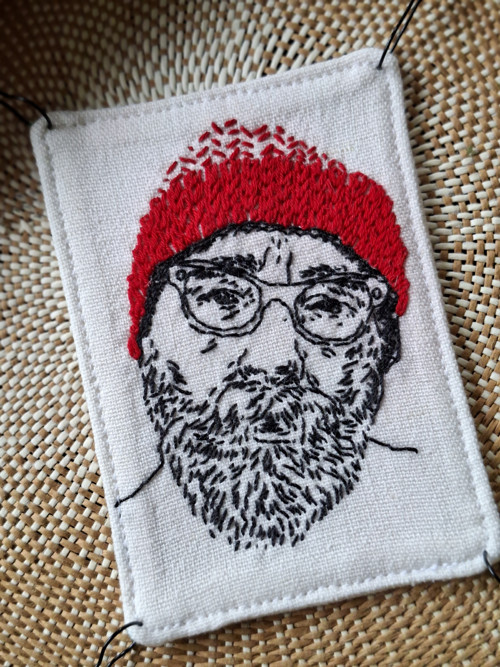 Vyšívaná brož KunstPunk - Jan Zrzavý (malá)