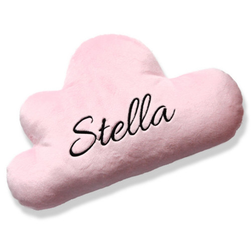 Polštář mráček se jménem - světle růžový Stella