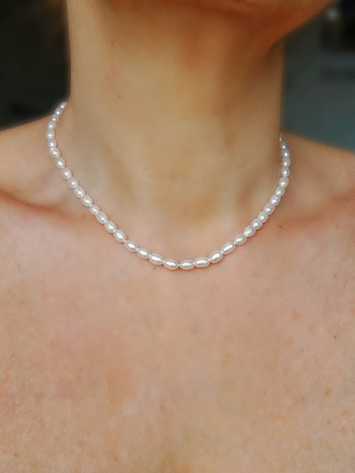 "Rosi" náhrdelník výběrové perly 40 cm