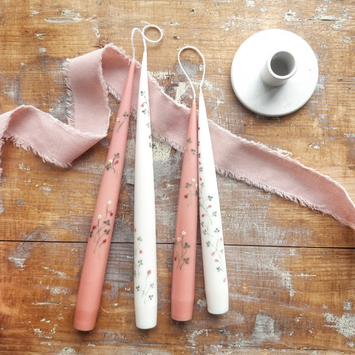 Přírodní svíčka malůvka (pár větší)