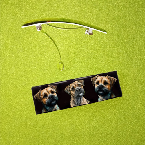 Border Teriér Automatická Spona Do Vlasů