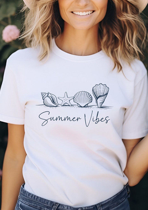 Dámské tričko "Summer Vibes - Sea Shells" — foto 1