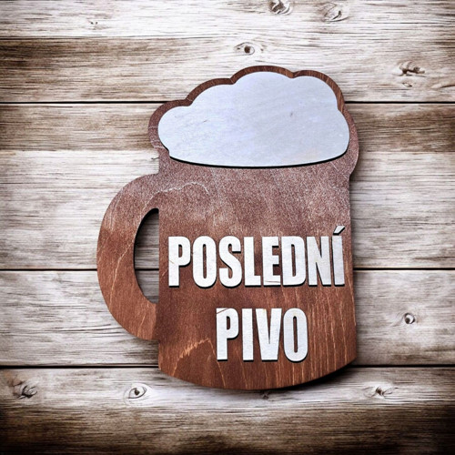 Dřevěná oboustranná cedulka do fotokoutku