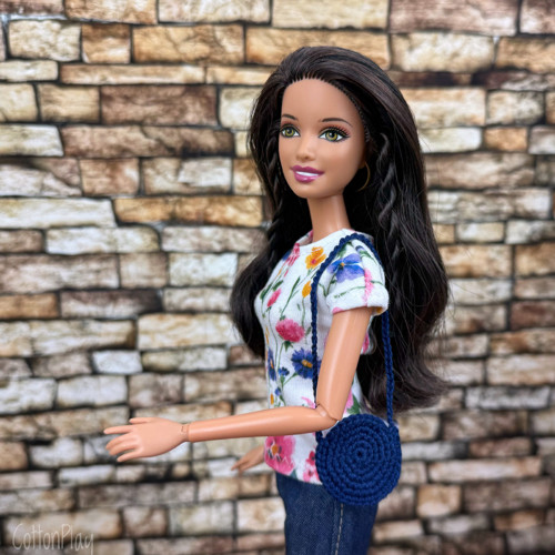 Kabelka pro Barbie - tmavě modrá