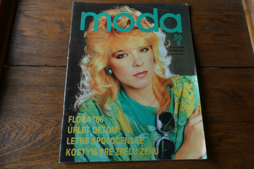 Časopis Móda, číslo 8/1986, střihy!