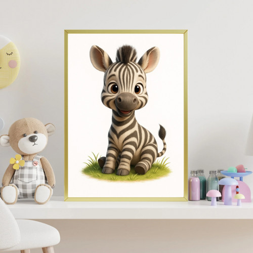 Plakát do pokojíčku - zebra (PDF k tisku)