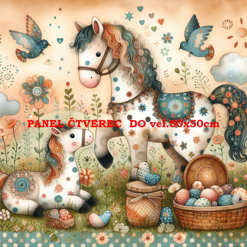 Bavlněný panel 40x40 cm - skladem
