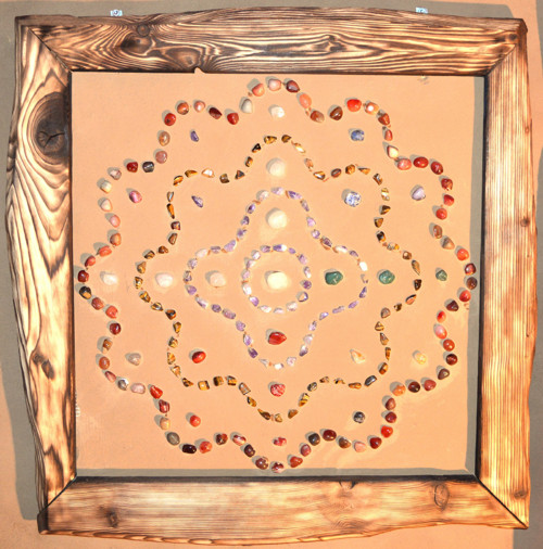 Kamínkový obraz- Mandala tvoření