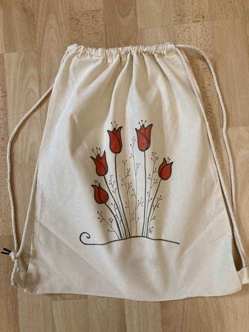 Vak na záda - tulipány