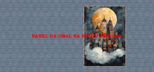 Panel na obal na knihu - bavlna