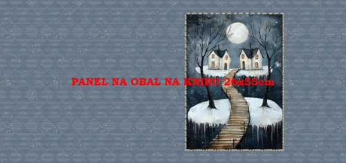 Panel na obal na knihu - bavlna
