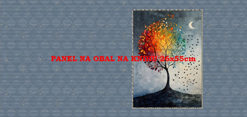 Panel na obal na knihu - bavlna