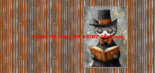 Panel na obal na knihu - bavlna
