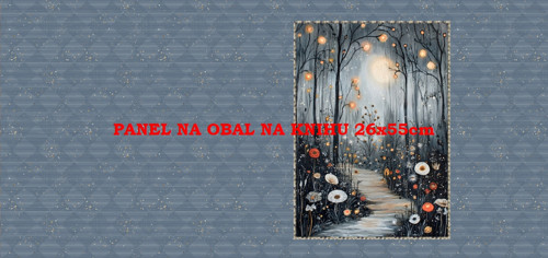 Panel na obal na knihu - bavlna